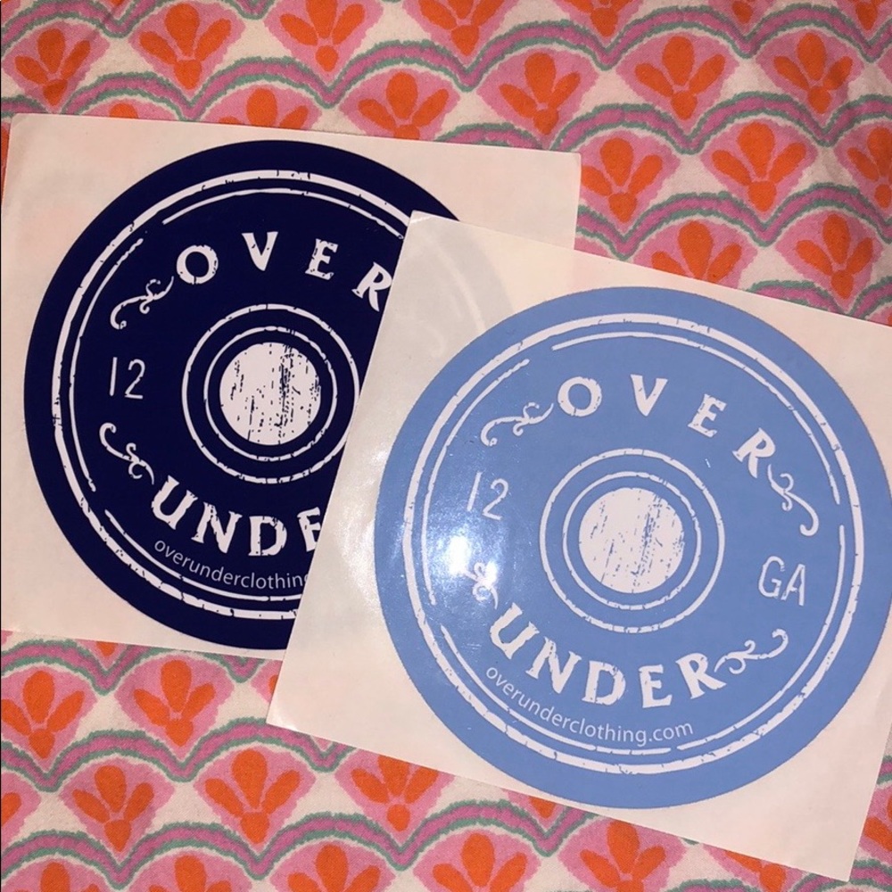 2 Over Under Clothing stickers